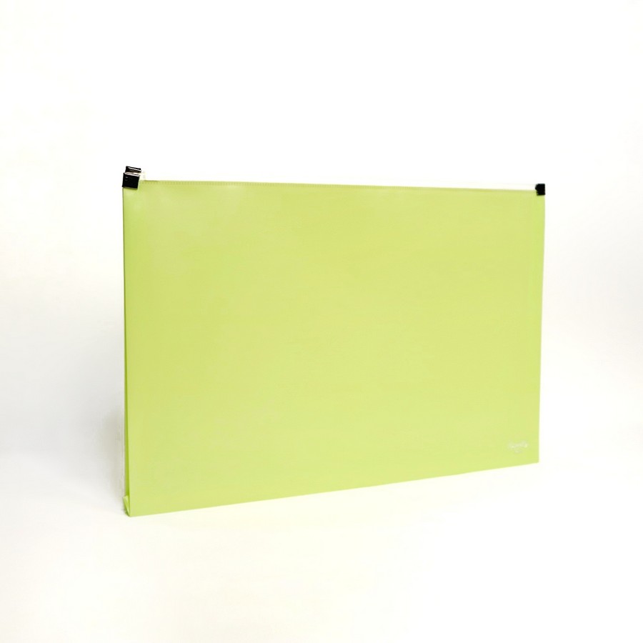 BANTEX Trendy Zipper Envelope / Map Zipper (12pcs) - Pistachio - utama